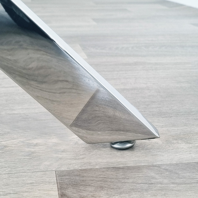 Table à manger design en verre 160cm - Astra