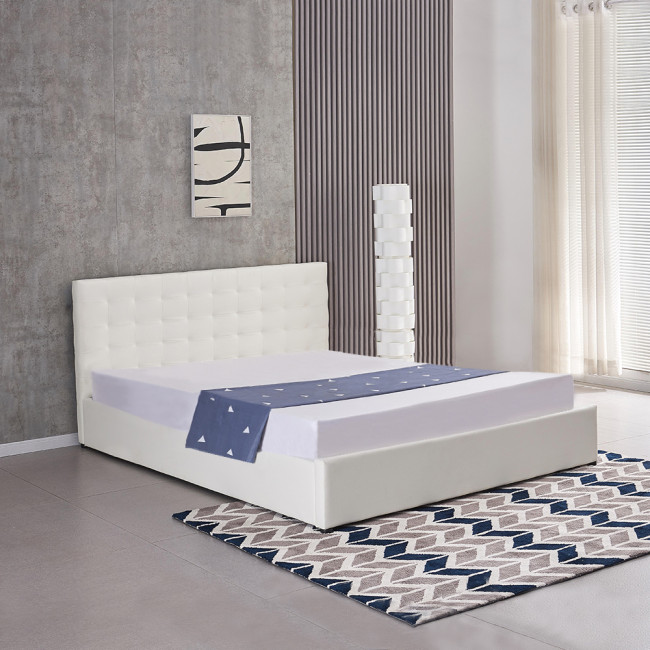 Lit coffre en simili blanc – Dream