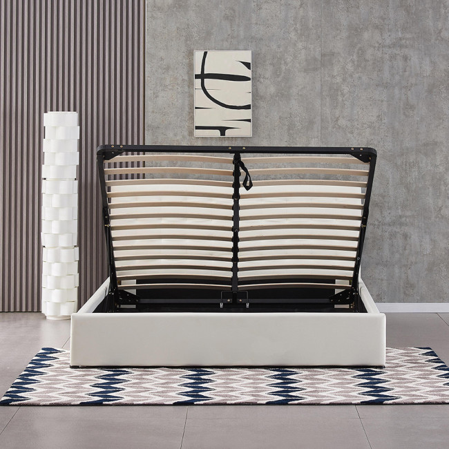 Lit coffre en simili blanc – Dream
