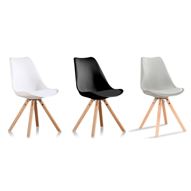 Chaise scandinave avec piètement en bois – Helsinki