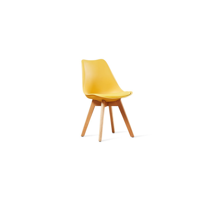 Chaise style scandinave Bjorn – Piètement en bois premium