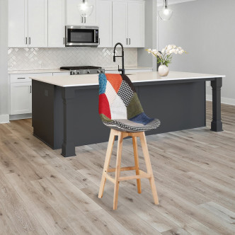 2 tabourets de bar en tissu patchwork Gotteborg - Stocks limités !