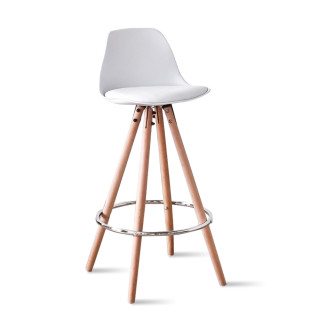 Tabouret de bar scandinave blanc - Soren