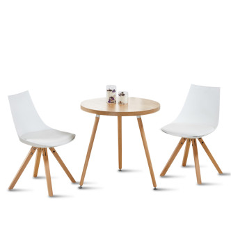 Table d’appoint ronde 70cm en bois Laquila - Style Scandinave