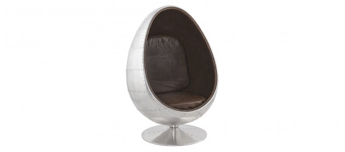 Fauteuil design en microfibre vintage - Lounge