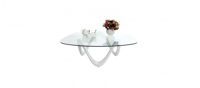 Table basse design blanche - Niagara