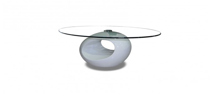 Table basse design blanche - Symbiose
