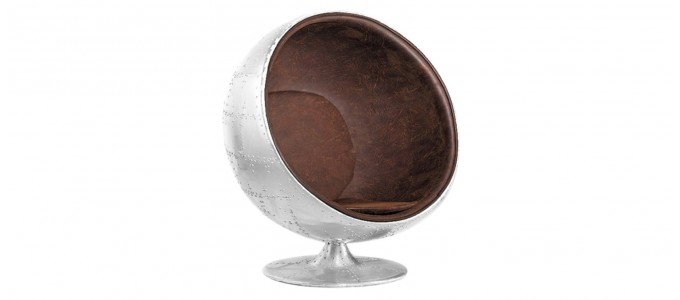 Fauteuil design en microfibre vintage - Aviator