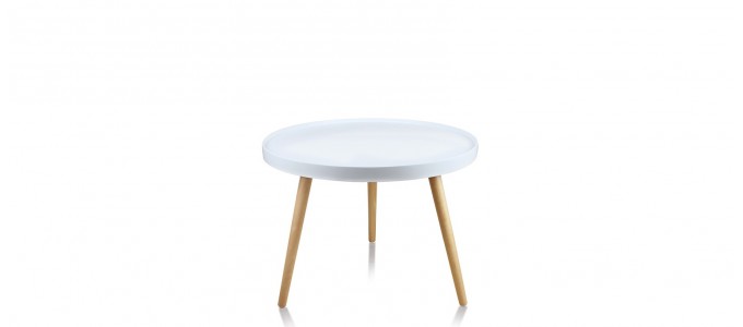 Table basse ronde blanche - Pristina