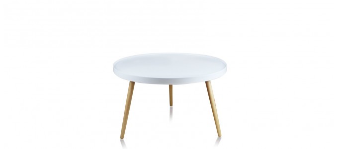 Table basse ronde blanche - Pristina