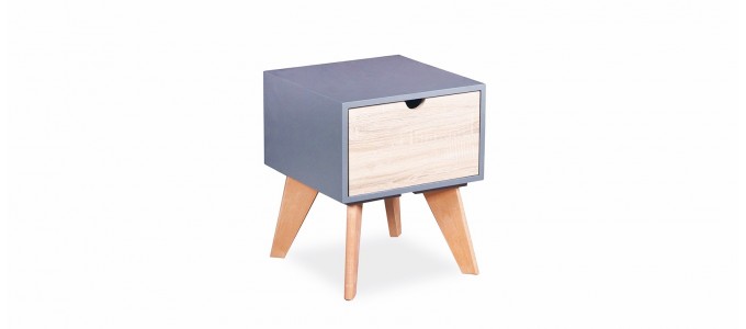 Table de chevet design rétro - Santos