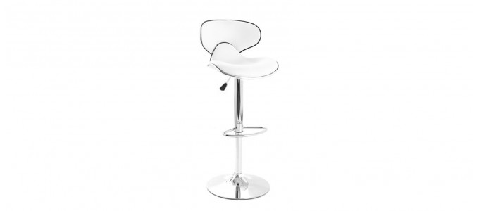 Tabouret de bar design blanc - Volta