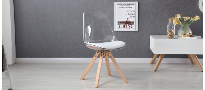 Chaise transparente polycarbonate - Helsinki