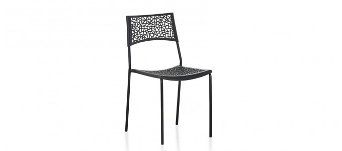 Chaise extérieur noire - Berlin