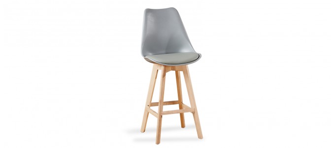 Tabouret de bar scandinave gris - Gotteborg