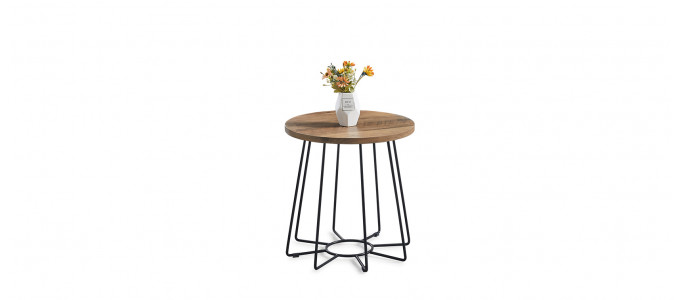 Table basse ronde en bois - Nova